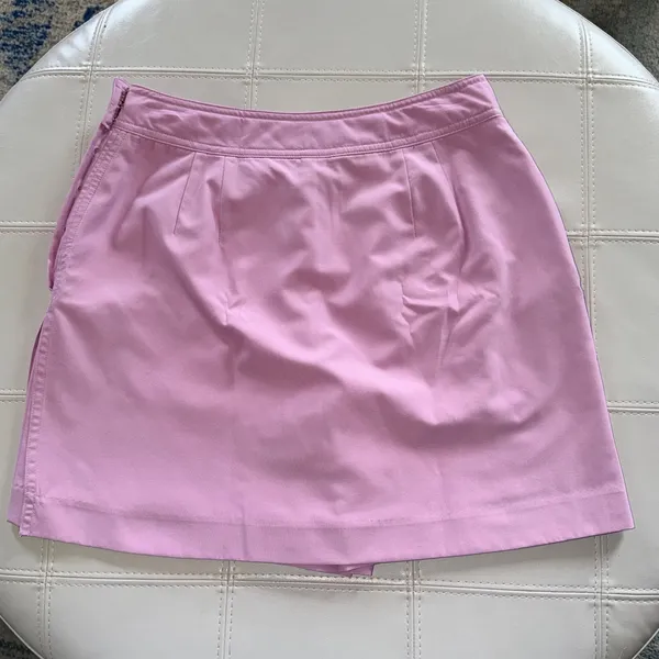 IZOD Golf Skort‎ Women 6 Pink Athletic Tennis Skirt Side Zip Button Golfcore - Image 3
