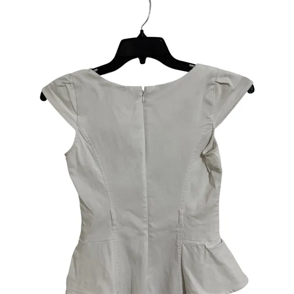 S106 XOXO White Midi Peplum Dress - Image 6