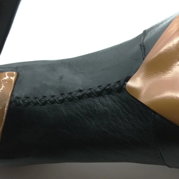 Givenchy Peep Toe Hidden Platform High Heel/Ankle Strap Pump in Black Leather - Image 10