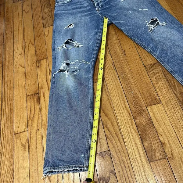 Agolde Jamie High Rise Classic Isolation Distressed Jeans‎ Size 28 - Image 10