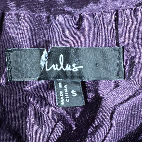 Lulus Enchant My Love Dark Purple V-Neck Long Sleeve Maxi Dress Small - Image 6