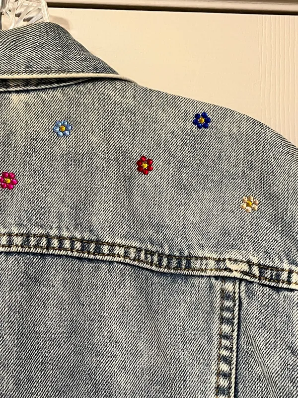 GAP Custom Denim Jacket Bedazzled - Image 8