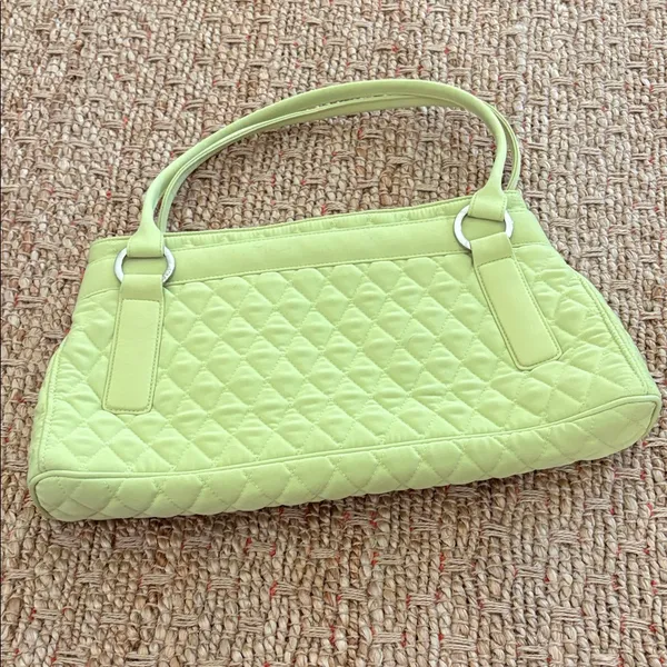 Vera Bradley Quilted Light Lime Shoulder Bag - Image 4