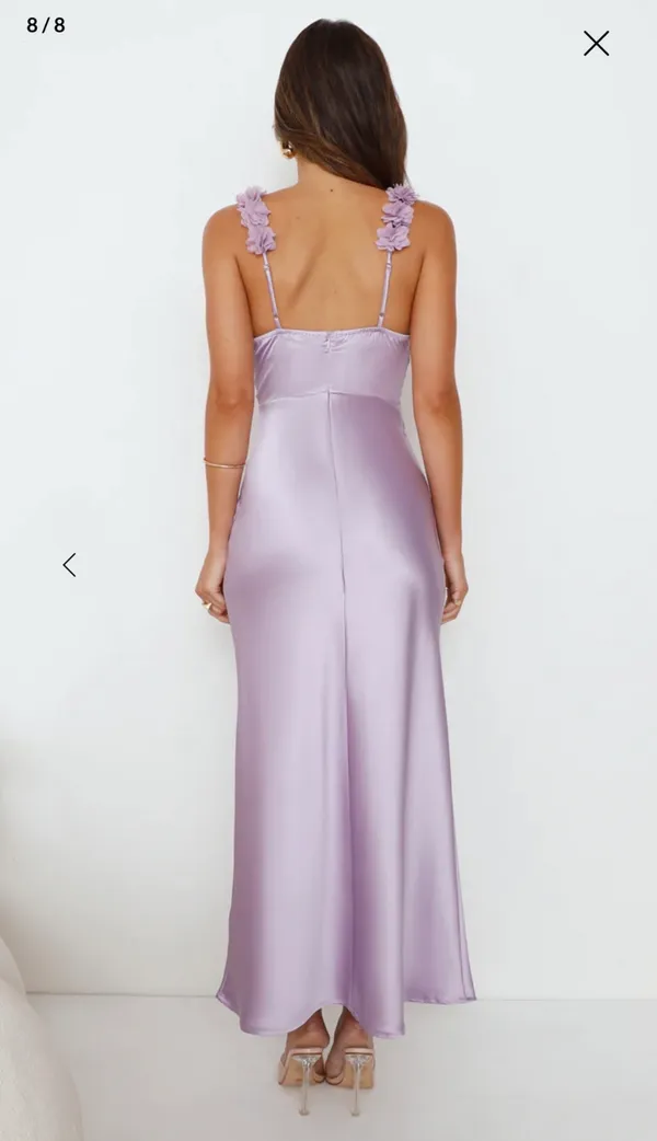 Parties In Spring Hello Molly Satin Maxi Dress - Image 8