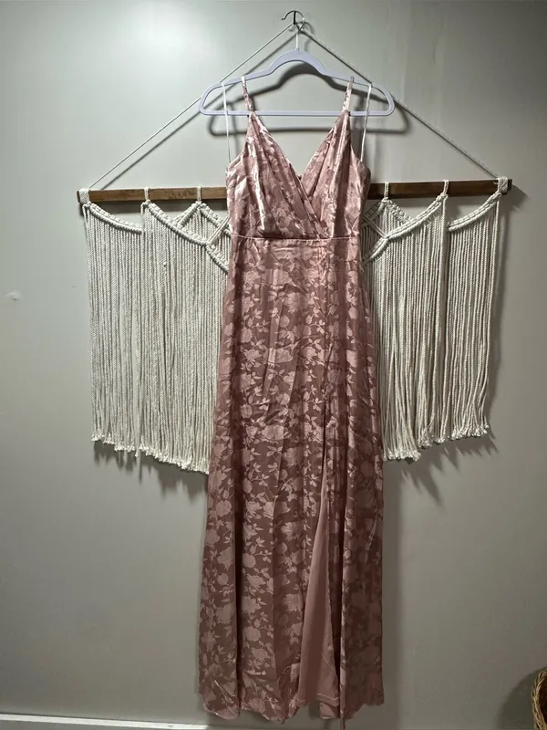 Lulu's Rose Blush Floral Lace Maxi Dress - Image 2