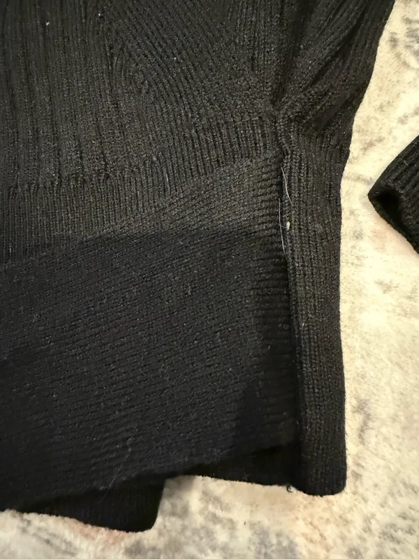 Trending Balletcore Ribbed Knit Wrap Sweater size med - Image 3