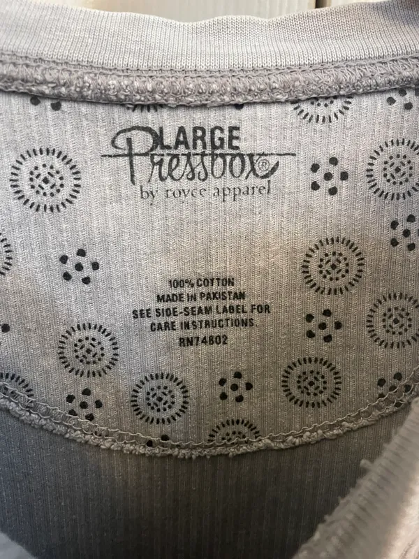 Royce Apparel Carolina Gray Ribbed Sweatshirt - Image 3