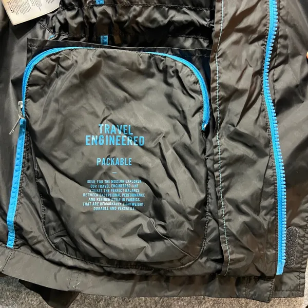 Michael Kors Packable Windbreaker Jacket Travel Lightweight‎ Black Size M - Image 6