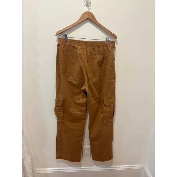 Abercrombie Fitch Womens‎ Cargo Pants Brown Size 31/L Utility Cropped - Image 3