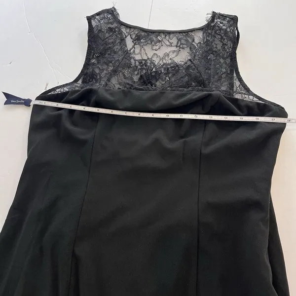 NWT Lulus True‎ Passion Black Lace V Back Sleeveless Mermaid Maxi Dress Size 1X - Image 9