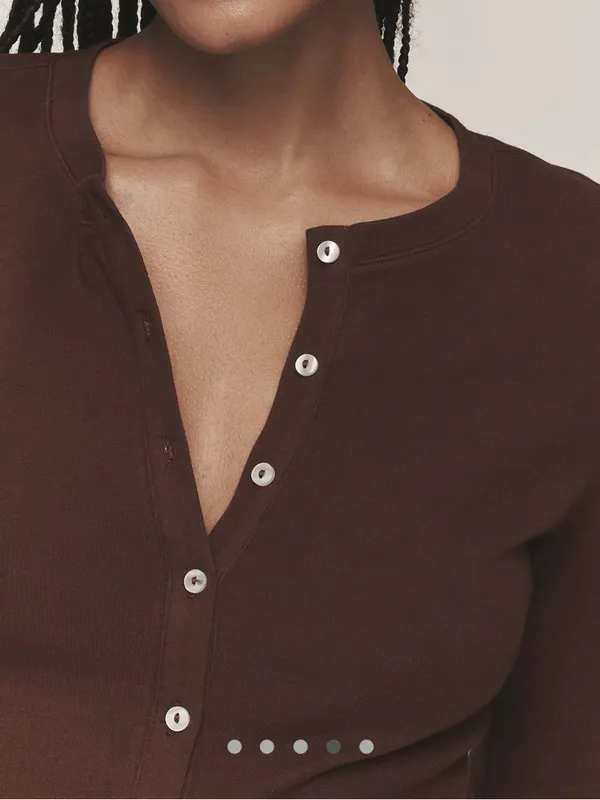 Anthropologie Maeve Cotton Blend Fitted Knit Cardigan NWT XS - Image 4
