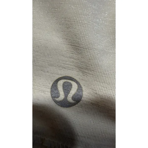 Lululemon White Mesh Panel Full Zip Running Training Jacket Size 10 Reflective - Image 4