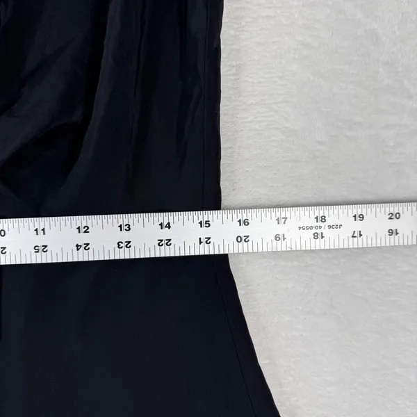 Amanda Uprichard Emilee Black Sleeveless Tie Front V-Neck‎ A-Line Dress Large - Image 4