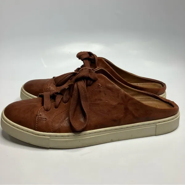 Frye‎ Ivy low lace mule leather sneakers size 9.5 - Image 6