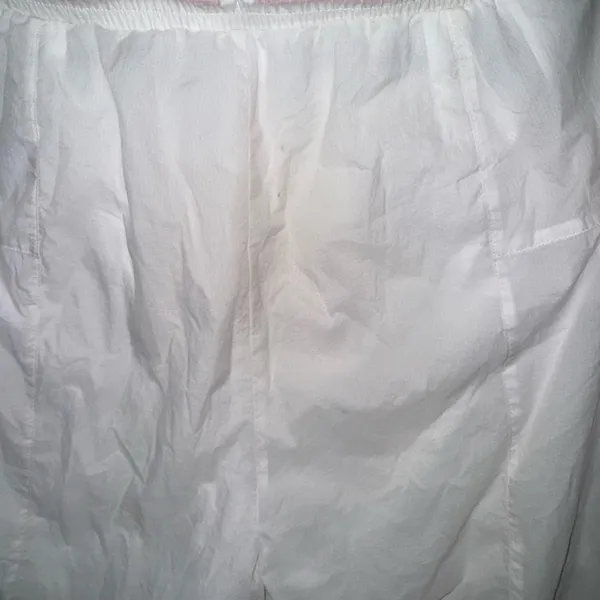 Gymshark Women's White Nylon Jogger Pants M Activewear Lightweight Pockets - Image 11