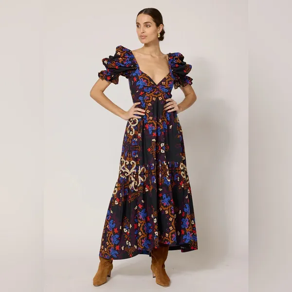 CLEOBELLA Jewel Ankle Dress - Vanezia Print - Image 4
