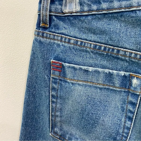 BDG Betty High Rise Distressed Raw Hem Wide Leg Cropped Culotte‎ Jeans Sz 28 - Image 9