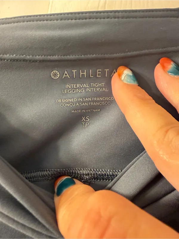 Athleta Slate Blue Interval Tight Leggings - Image 3