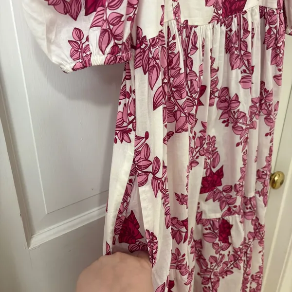 BEYOND by Vera Estella Pondicherry Maxi Dress L Garden Floral Wedding Guest Boho - Image 5