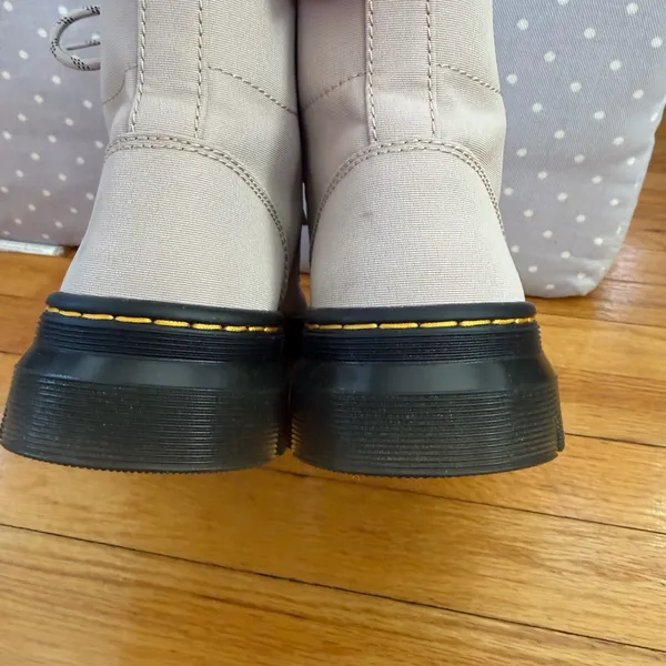 Dr. Martens Women's Beige Combat Boots - Image 9