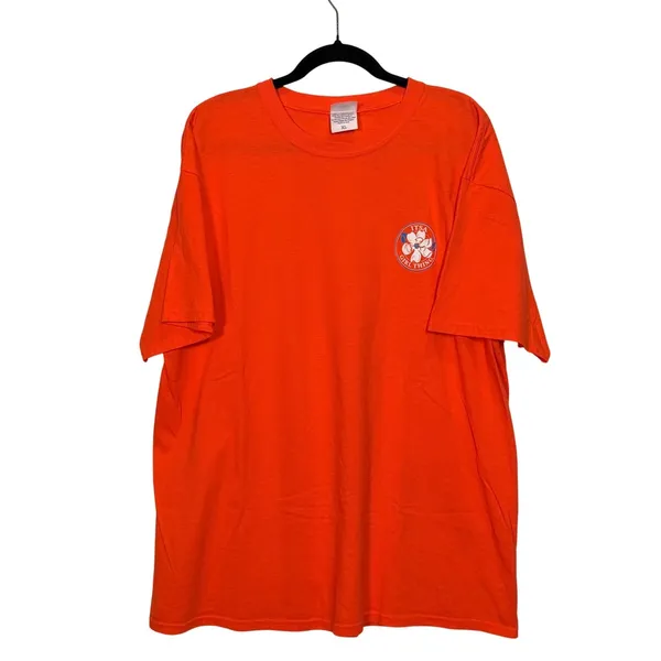 Itsa Girl Thing Orange Football Tailgates Touchdowns‎ Graphic T Shirt XL - Image 3