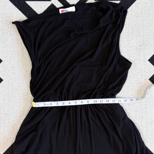 Free People FP Beach Effortless One Piece Wide Leg Jumpsuit in Black Medium - Image 7