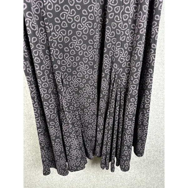 Vintage George Skirt Aline Womens Large Stretch Black Knee Length‎ Pul On - Image 10