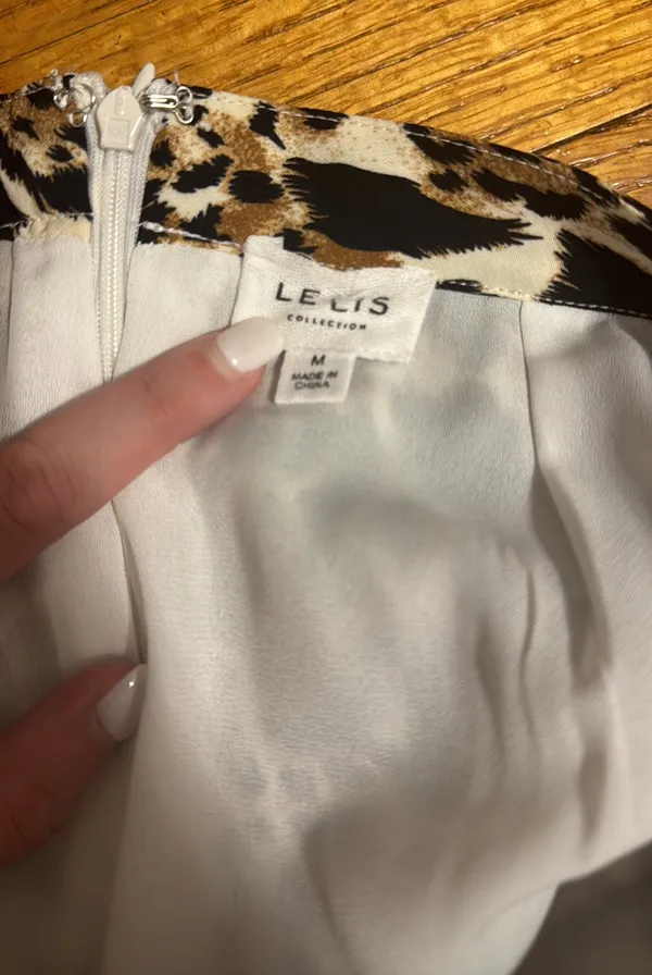Le lis Cheetah Print Ruffle Skirt - Image 6