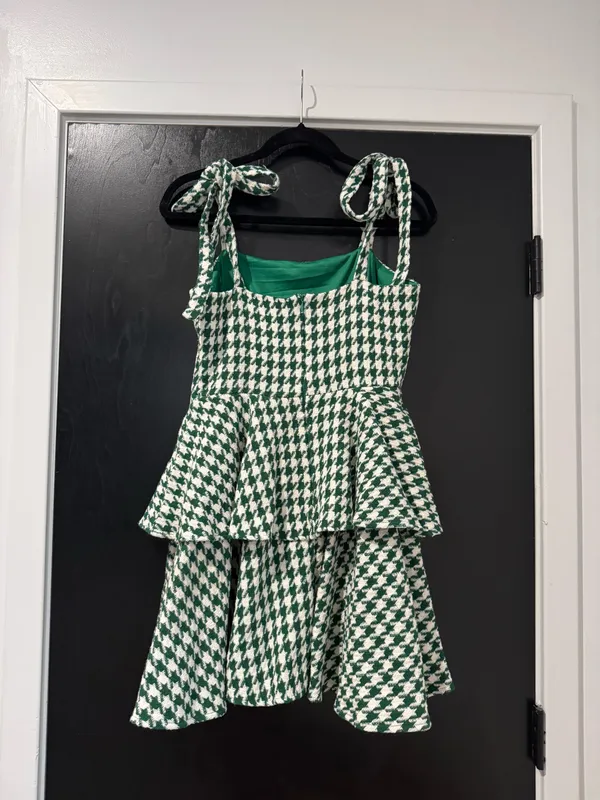 fab'rik Green pattern mini dress - Image 2