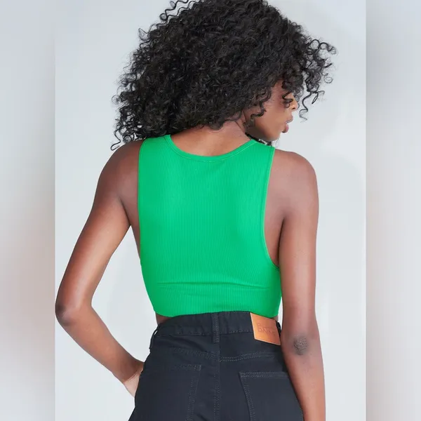 Princess Polly Grace Tank Top in Green Size S/M New with tag - Image 3