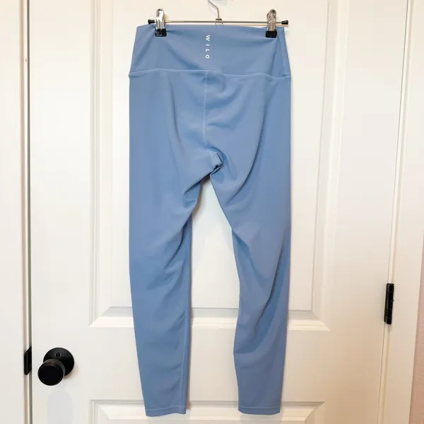Wilo The Label Womens Ribbed Blue Leggings Size Medium Pilates Yoga Athleisure - Image 3