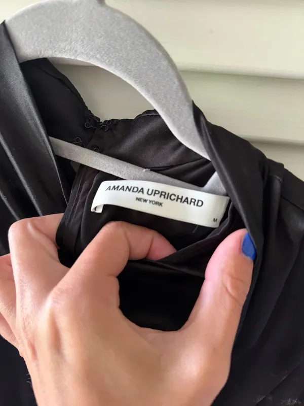 Amanda Uprichard Simran Mini Dress Black - Image 7