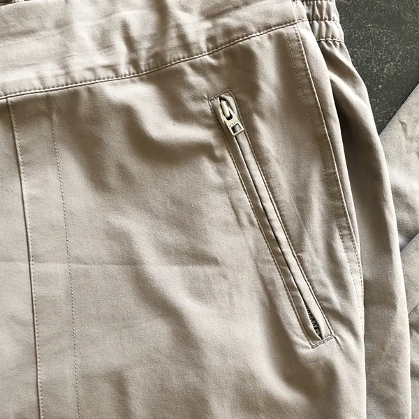 Athleta Khaki Straight Leg Cargo Pants, 16 Tall - Image 4