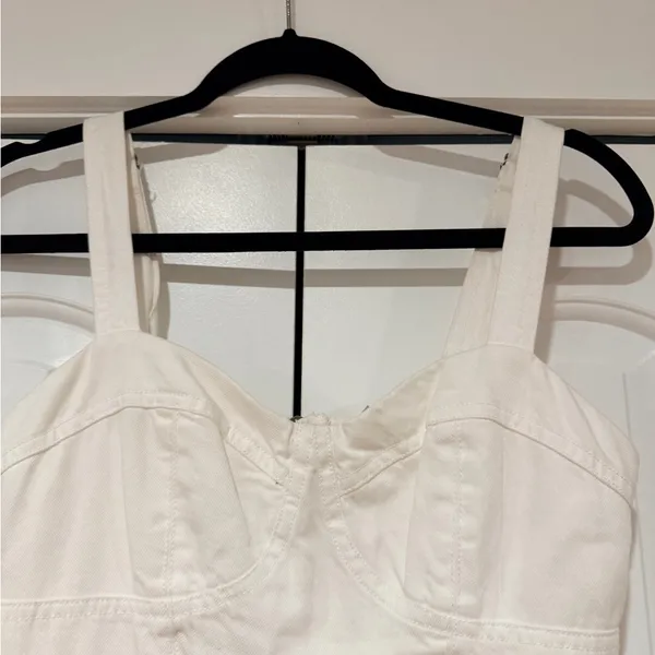 Young Fabulous &‎ Broke White denim Dress small - Image 4