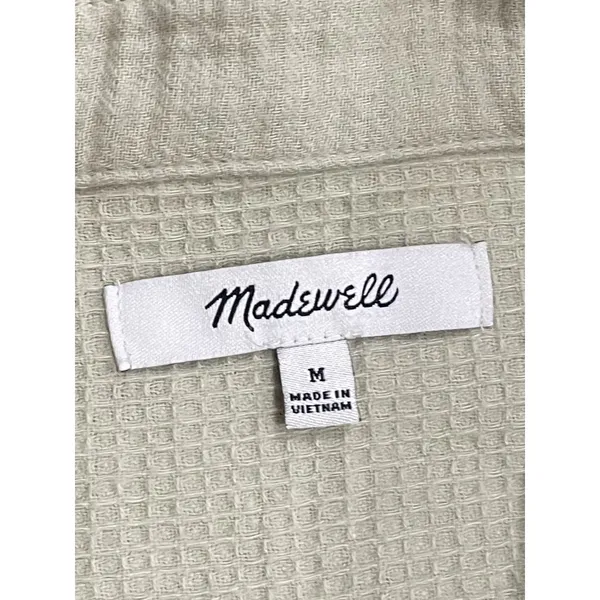 Madewell Waffleback Branner Shirt Jacket Textured Waffle Light Green Size Medium - Image 3