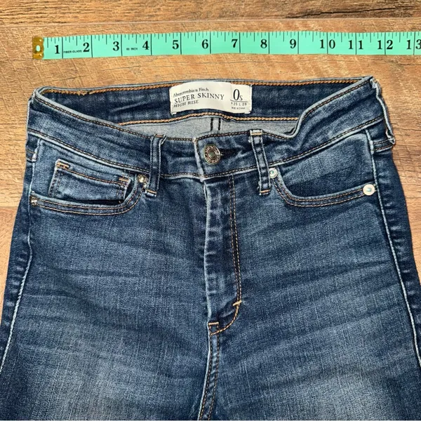Abercrombie & Fitch Super Skinny High Rise Women's Blue Jeans - Image 10