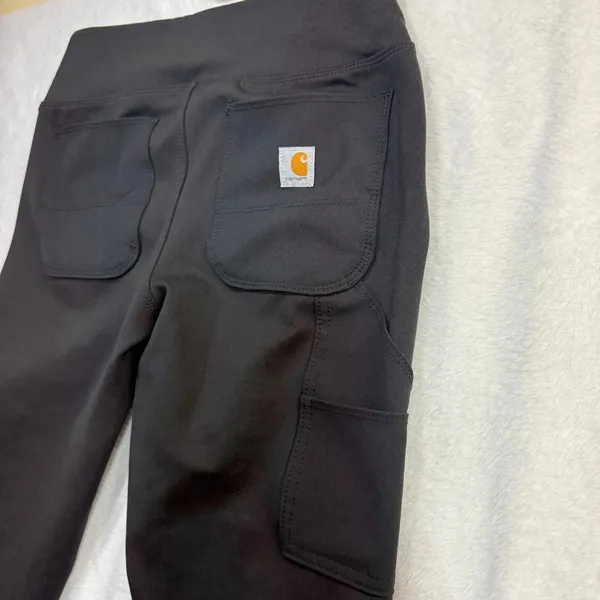Carhartt S Rugged Flex Utility Legging Black High Rise Workwear Fitted‎ Winter - Image 5