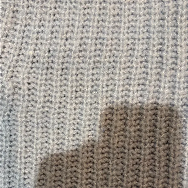 Garage Blue/Grey Cropped Half-Zip Sweater - Image 3