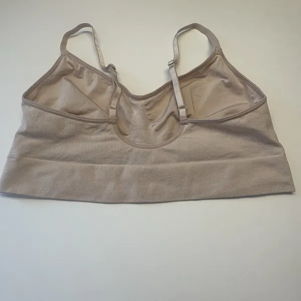 Wacoal 835575 B-Smooth Wire Free Bralette Bra Seamless Lined Womens 2XL XXL Sand - Image 7