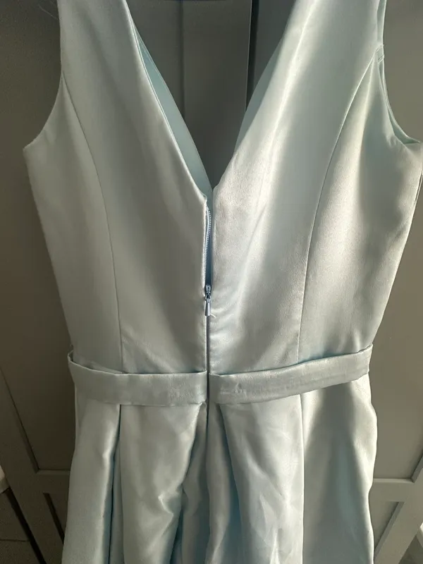 Blue Sayin Floor Length Formal Gown - Image 4