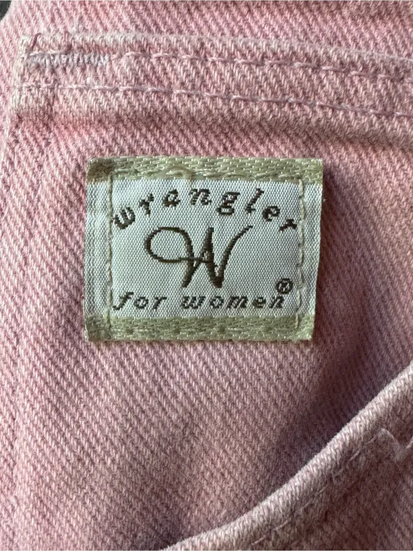 Wrangler vintage Women's Pink Denim Jeans Sz 12 34” inseam - Image 3