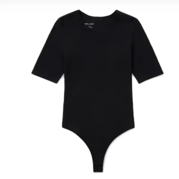 NWT Everlane The Short Sleeve Crew Neck Bodysuit XS - Image 3