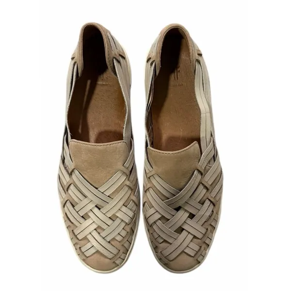 Frye Ivy Huarache Shoes Leather Slip On Sneaker Woven‎ Flats Women's Size 9M - Image 5