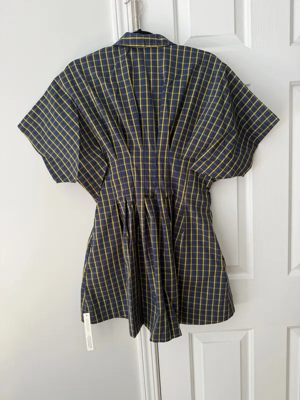 Anthropologie The Tobie Plaid Mini Shirt Dress by Exquise, Size LP - Image 13