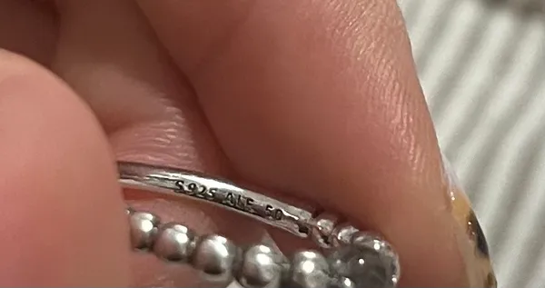 Pandora silver beaded ring - Image 3