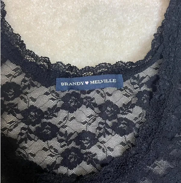 Brandy Melville Lace Tank - Image 2