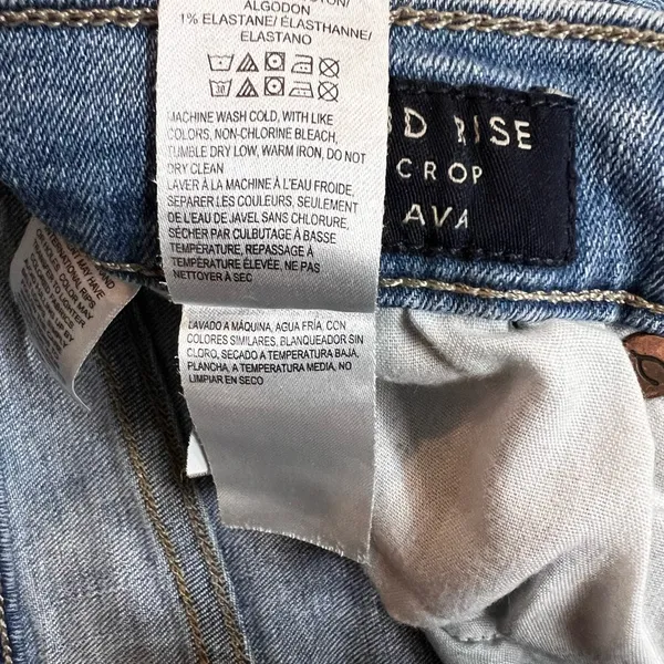 Lucky Brand Mid Rise Crop Ava Light Wash Jeans, Size 4 - Image 9