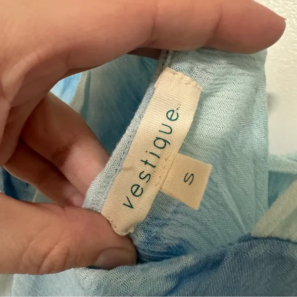VESTIQUE‎ | Sky Blue Tie-Dye Camisole - Image 3