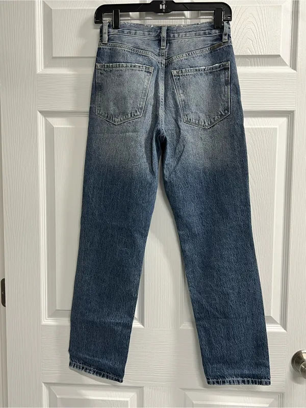 Kancan Women’s Distressed Wide Leg Estilo Blue Jeans - Size 24 - VGUC - Image 2
