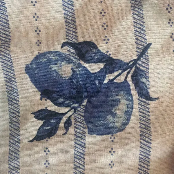 Self Esteem nwt size small lemon Light Blue Tie-Front Floral & Fruit Blouse - Image 2